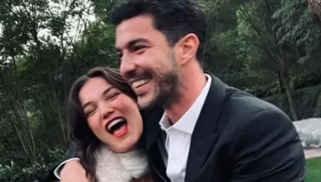 Pınar Deniz ve Kaan Yıldırım’dan bebek heyecanıyla romantik kar pozu