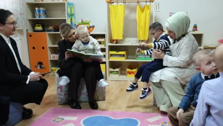 Emine Erdoğan ve Zelenska, Cumhurbaşkanlığı Millet Kütüphanesini ziyaret etti