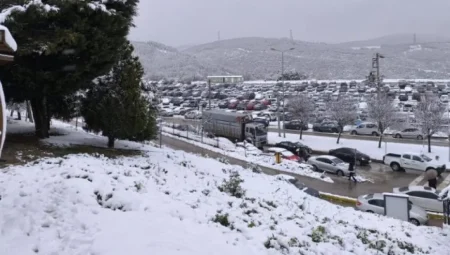 Kocaeli’de Kar Yağışı Başladı! Hava Sıcaklıkları Sıfırın Altında