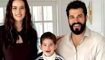 Burak Özçivit ve Fahriye Evcen’den oğulları Kerem’e özel doğum günü kutlaması!