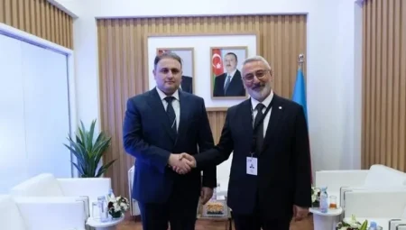 MKE GENEL MÜDÜRÜ İLHAMI KELEŞ VE AZERBAYCAN SAVUNMA SANAYİİ BAKANI VUGAR MUSTAFAYEV: ‘İKİ DEVLET, TEK MİLLET’ RUHUYLA SAVUNMA İŞ BİRLİĞİ