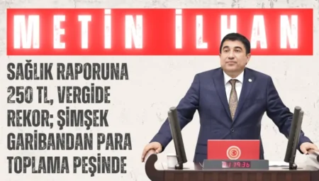 CHP’li Dr. Metin İlhan: ‘Sağlık raporuna 250 TL, vergide rekor; Şimşek garibandan para toplama peşinde’