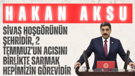 AK Parti’li Hakan Aksu: “Sivas hoşgörünün şehridir, 2 Temmuz’un acısını birlikte sarmak hepimizin görevidir”