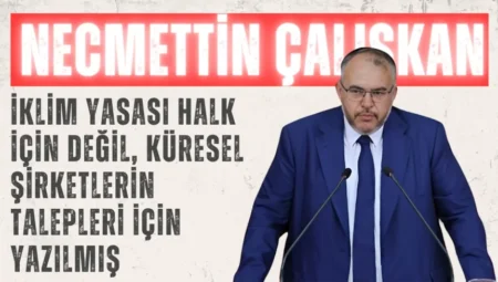 Saadet Partili Necmettin Çalışkan: “İklim Yasası halk için değil, küresel şirketlerin talepleri için yazılmış”