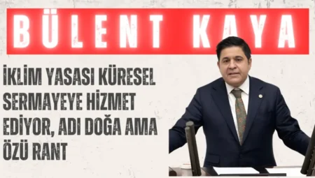 YENİ YOL’lu Bülent Kaya: “İklim Yasası küresel sermayeye hizmet ediyor, adı doğa ama özü rant”