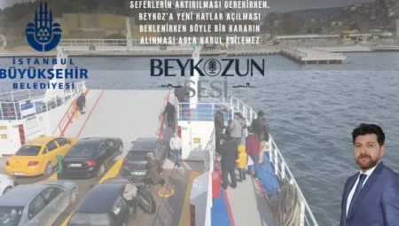 Beykoz’da Tepki Büyüyor, İBB İstinye-Çubuklu Arabalı Vapur Seferlerini Kapatıyor