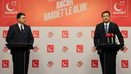 GÜLTEKİN UYSAL’DAN SAADET PARTİSİ’NE ZİYARET: ORTAK MESELELERDE İŞ BİRLİĞİ MESAJI