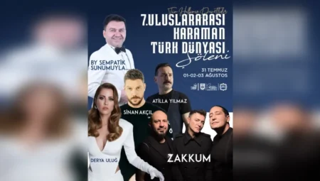 Karaman’da 7. Uluslararası Türk Dünyası Şöleni başlıyor: Ünlü isimler sahne alacak