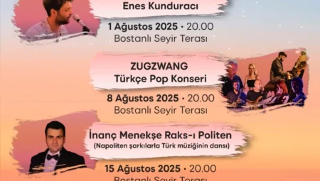 Gün Batımı konserleri ağustos boyunca Bostanlı’da müzikseverlerle buluşacak