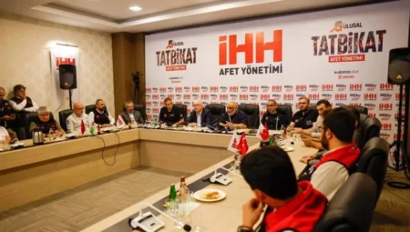 İHH Çorum ekibi 11 gönüllü ve 2 araçla Ankara’daki 5. Ulusal Afet Yönetimi Tatbikatında görev aldı